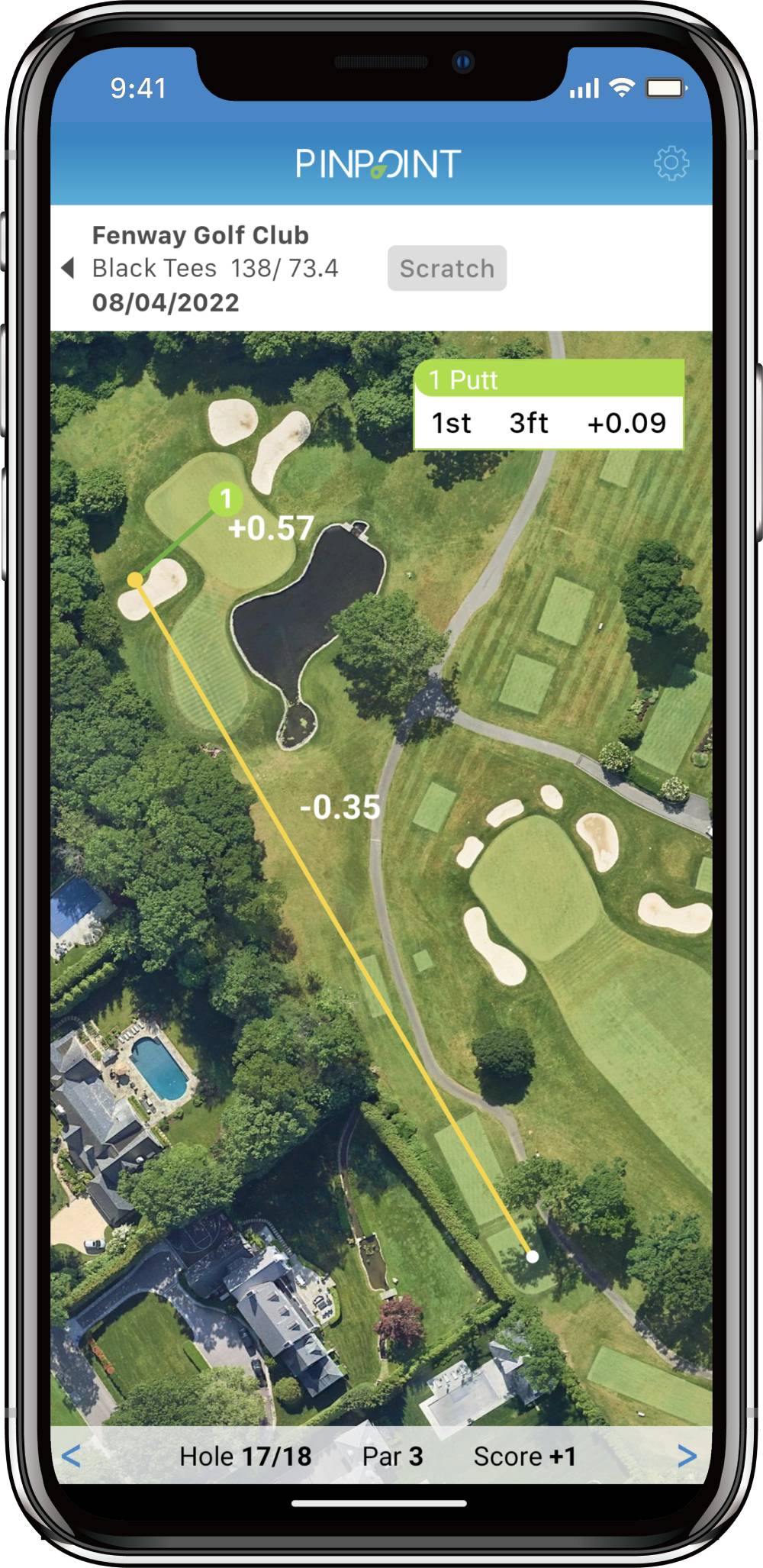 Map View of Strokes Gained